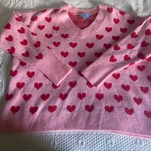 NWOT Heart Sweater